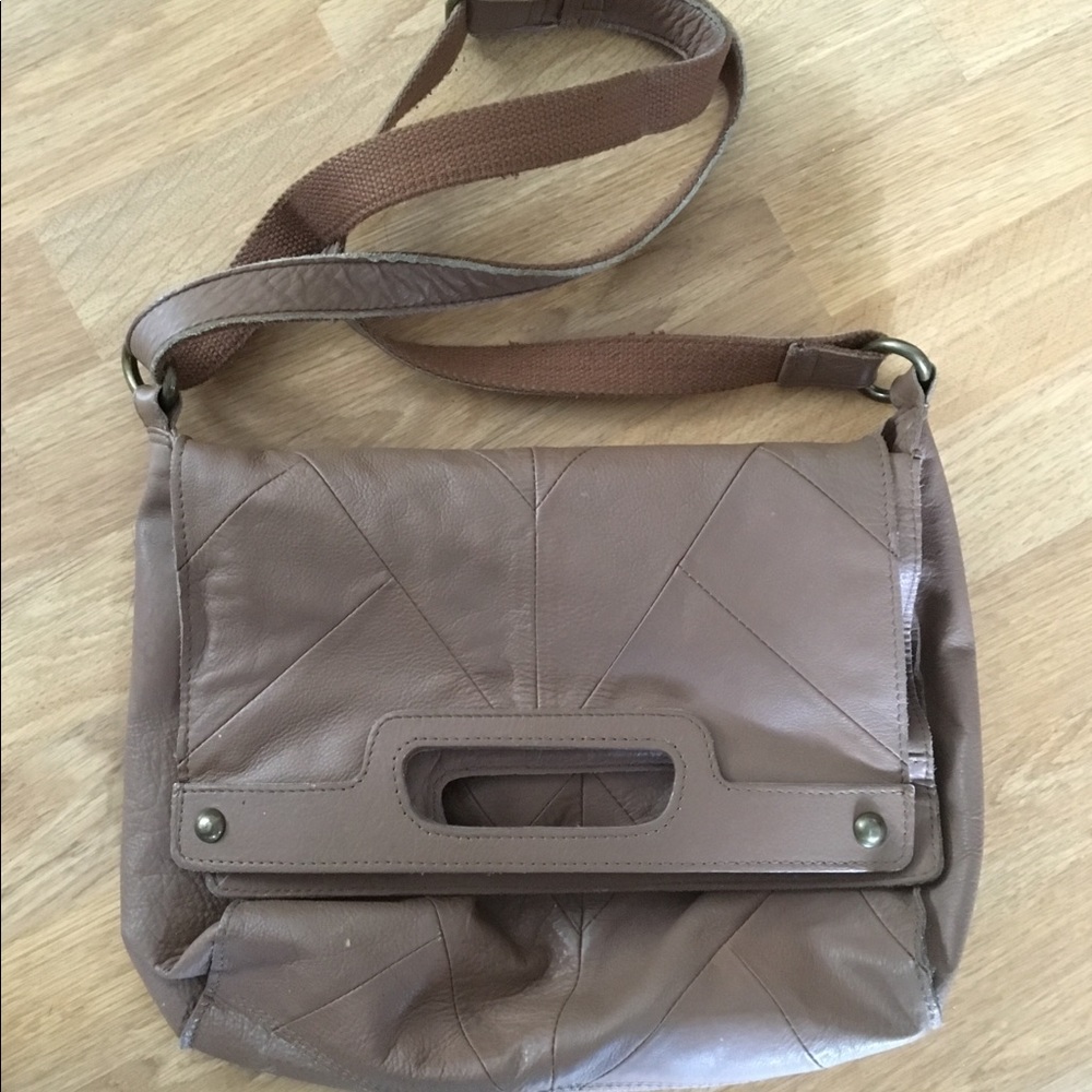 Lucky Brand LeatherFold-over Shoulder Bag